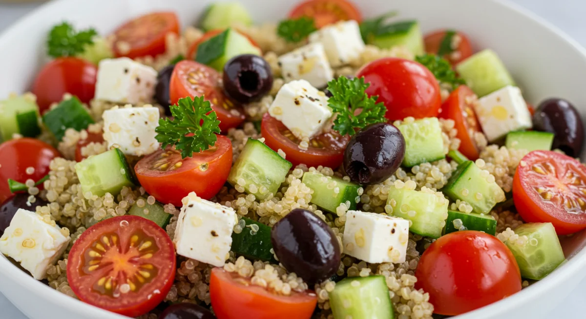 Mediterranean Quinoa Salad, a healthy and vibrant meal.
