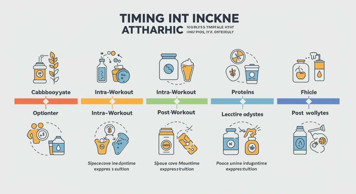Nutrient timing infographic for athletes