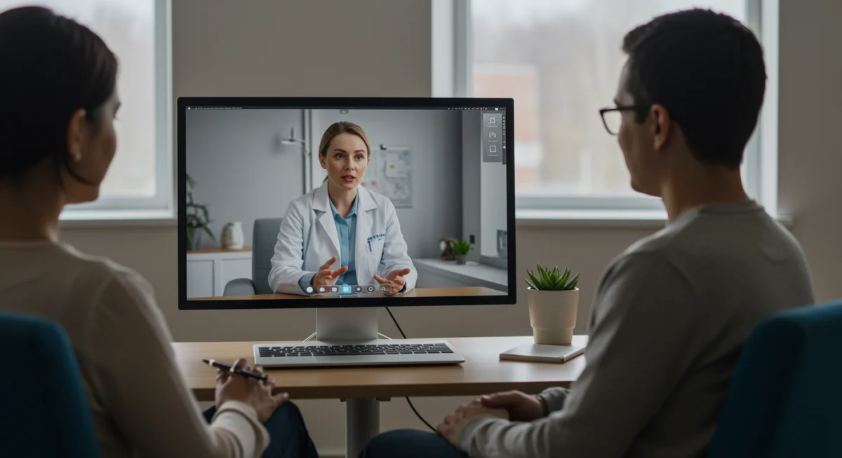 Telehealth therapy session for mental wellness