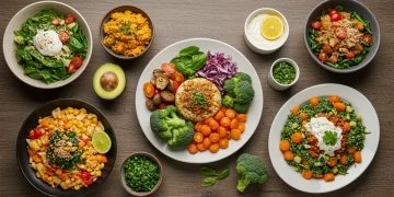 USDA Dietary Guidelines 2025: 5 Healthy Recipes to Align Your Meals Colorful spread of five healthy recipes aligning with USDA 2025 dietary guidelines.
