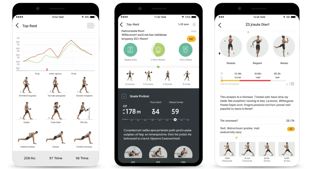 Screenshot of a personalized workout plan within a top-rated 2026 fitness app interface.