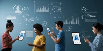 People using therapy apps on digital devices, representing a data-driven comparison for mental wellness in 2026.